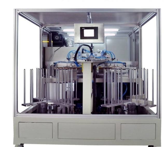 三色移印機適合多色精密套印節省人工三色穿梭轉盤移印機